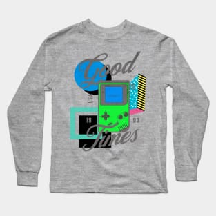 90's Good Times Gameboy Long Sleeve T-Shirt